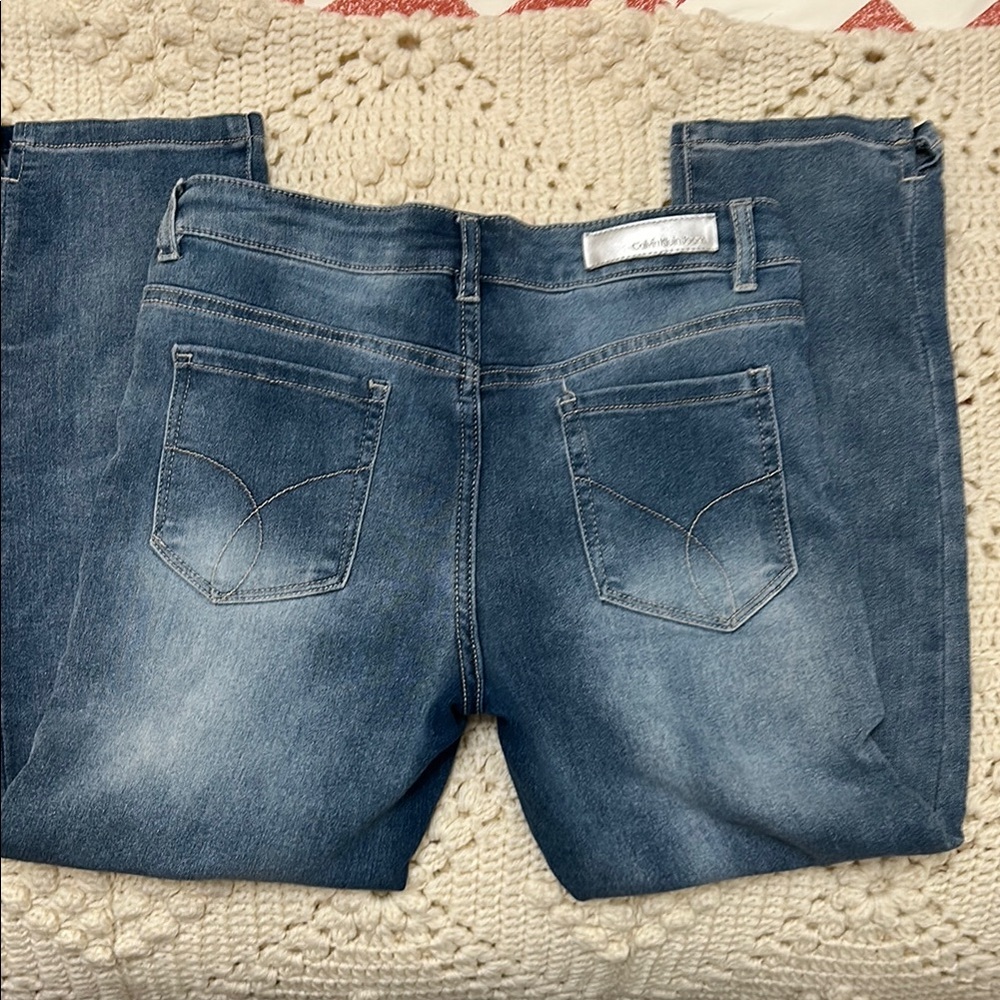 Girls Calvin Klein Classic Blue Jeans